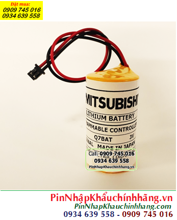 Mitsubishi Q7BAT, Pin nuôi nguồn PLC Mitsubishi Q7-BAT C 5000mAh, Xuất xứ NHẬT 